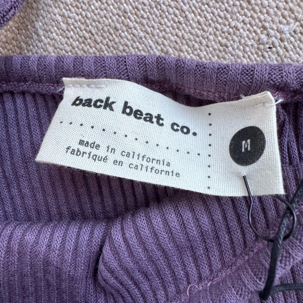 NWT Back Beat Co Hemp Rib One-shoulder Dress - Picture 3 of 6